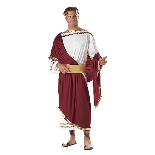 California Costumes mens Adult-caesar Adult Sized Costume, White/Wine/Gold, One Size US