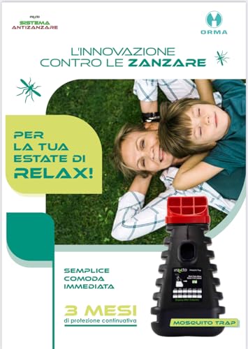 Mosquito Trap – Nuova Trappola Antizanzare con Larvicida Zanzare e Adulticida – Efficace 3 Mesi – Insetticida Anti Zanzare Giardino Uso Esterno - ORMA - 1 pz - 5