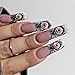 Spiderweb False Nails Halloween Set ABS Long with Water Pipe Design Halloween Party Fraudulent Hoofs Modern French Fashion