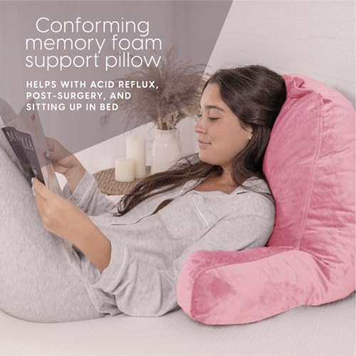 Milliard MIL-RDPL-18-PNK Reading Pillow With Shredded Memory Foam thumb #3