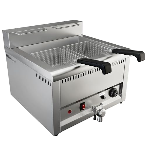 TAIMIKO Commercial Electric Fryer 22L,3000W Stainless Steel Large Fryer - Image 8