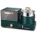 YWAWJ Elettrica Multifunzione Breakfast Breakfast Breakfast Station 3-in-1 Famiglia 3 in 1 con Forno a Piastra tostapane e Vaso bollente in Acciaio Inox