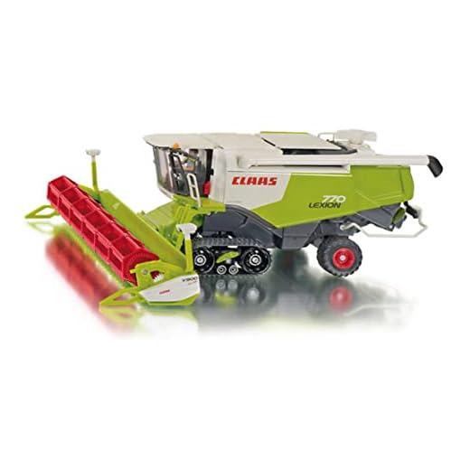 siku 4258, Claas Lexion Skördetröska, 1:32, metall/plast, Grön, Avtagbar klippare med passande koppling, Många funktioner