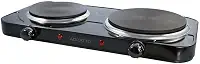 Agratto Fogão eletrico de mesa 2 pratos FMP-02 preto 220V 2500W