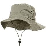 e4Hats.com Extra Big Size Fishing Hat-Beige XL-2XL