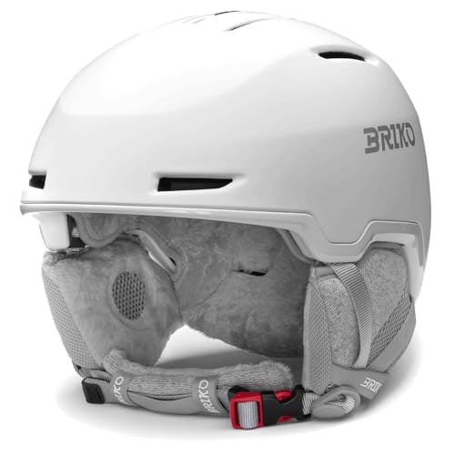 Casco de esquí Briko Yuki XL blanco mate para deportes de invierno