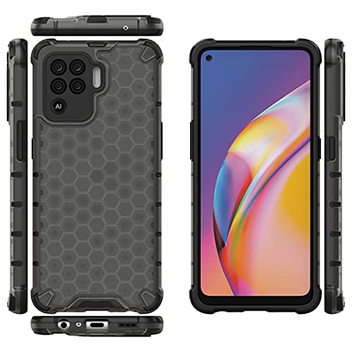 Image of Glasgow | for Oppo A94 Stylish Look Pattern Back Case Cover for Oppo A94 - Black