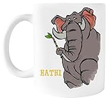 Kwantees Hathi Taza De Cerámica Taza Ecológica