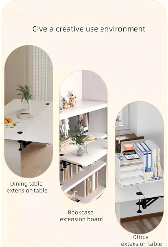Rallonge de bureau ergonomique pliable 30x120 solution gain de place pince - 8