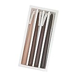 Gradient Coffee Colored Taper Candlesticks 4 PCS - Chocolate Coffee Scented Taper Candle, Soy Wax -