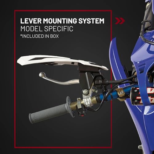 Polisport 8308200010 - Paramani Mx Flow 1 Punto Di Fissaggio Mx-Style In Plastica Con Kit Di Montaggio Incluso Compatible Con Motocicletas Kawasaki, Yamaha, Suzuki En Color Bianco/Nero - 6