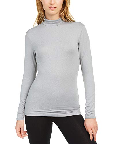 32 Degrees Cozy Heat Mock-Neck Top - Heather Sleet XL
