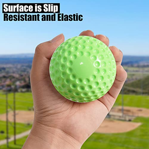 Baisidiwei Baseballs 12 Pack Yellow Dimpled Baseballs, 9-Inch Pitching Machine Baseballs For Hand-Eye Coordination, Hitting And Fielding Practice #TOP2