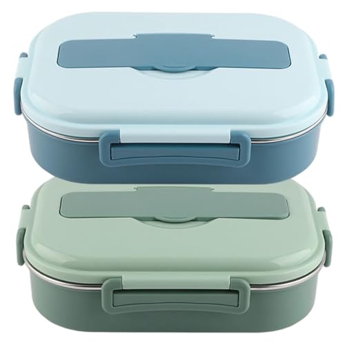Boîte à déjeuner thermique pour éviter les mélanges, lunch box inox 4 compartiments et soupe