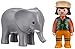 Produktbild PLAYMOBIL 9381 Tierpflegerin mit Elefant