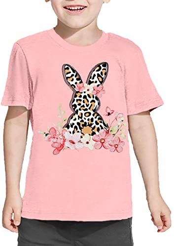 Image of LAZYCHILD Kids Easter Shirt Girls Happy Easter Shirts Rabbit Graphic Long Sleeve Striped Tee Tops 5-14 Years
