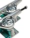 Tensor Skateboard Trucks Aluminum Stencil Mirror Raw/Green Fade 5.5 (8.25