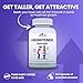 Pure Shilajit Heightener - Natural Height Growth Supplement for Kids, Teens and Adults to Increase Bone Strength and Grow Taller | Height Maximizer Pills with L-Arginine, Calcium & Zinc | 60 Capsules