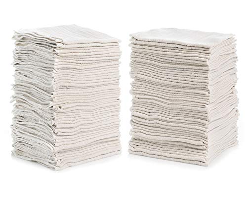 Simpli-Magic 79142 Shop Towels 14"X12", Pack Of 150, White & 79171 Terry Towel Cleaning Cloths, Pack Of 50 #TOP2