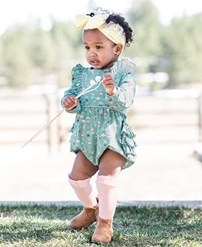 RuffleButts® Girls 3-Pack Knee High Socks with Ruffles3