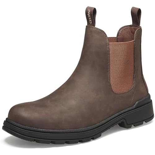 Cestfini Mens Slip On Chelsea Boots