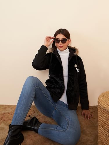 Image of Pivl Women's Fleece Winter hooded Casual Jacket