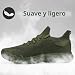 Imagen de Giniros Zapatillas de Deportivas Hombre Ligeros Zapatos Gimnasio Verde 42EU