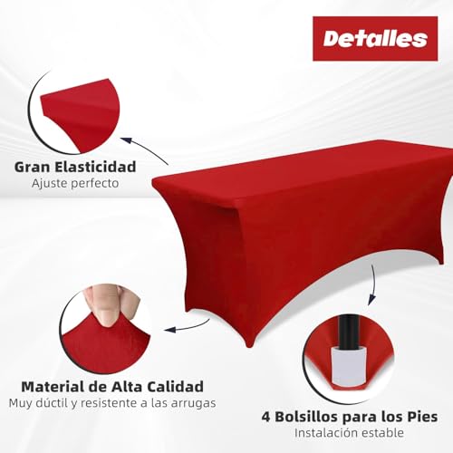 El Mejor Listado de Mantel rojo , tabla con los diez mejores. 25 Imagen adicional