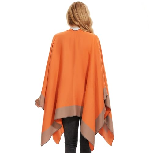 Women's Shawl Wrap Poncho Open Front Cape For Spring Fall Winter4