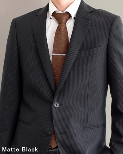 [TAVARAT]Tie Clip Tie Clips for Men Matte Finish No Fingerprint Tie Bar Tie Pin Tps-023R3