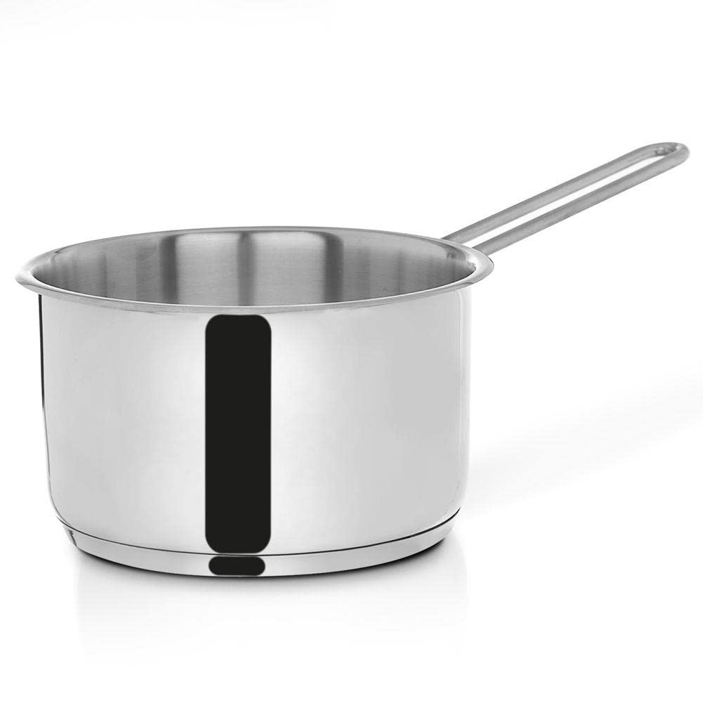 orion group Casseruola con manico in acciaio 18 cm 2,7 l | Inossidabile, adatta per piani a induzione
