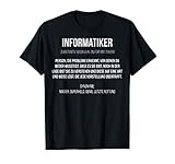 Informatiker Definition | Lustiges Programmierer Nerd cooles T-Shirt