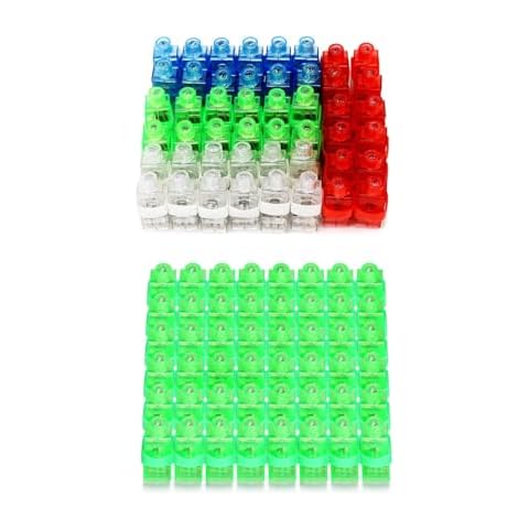CALIFORNIA CADE ELECTRONIC Finger Lights, 100Pcs Glow in The Dark Party Supplies Fingerflash Lights for Kids Reading Adults Party Favor Bulk Cover