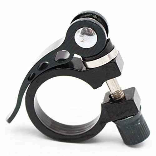 WINOMO 34.9mm Aluminum Alloy Cycling Bike Bicycle Quick Release Seatpost Clamp (Black)