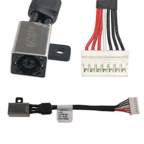 HengXC New DC Jack for DELL XPS 15 9550 9560 P56F Precision 5510 Series DC in Cable P/N DC30100X200 064TM0 Picture 2 Kinds of Interface Compatible