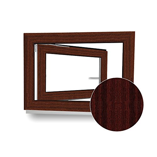 Kellerfenster - Kunststoff - Fenster - braun (Mahagoni) / weiß - BxH: 90 x 60 cm - DIN Links - 3-fach-Verglasung - 70mm Profil - Wunschmaße möglich! Kellerfenster - Kunststoff - Fenster - braun (Mahagoni) / weiß - BxH: 90 x 60 cm - DIN Links - 3-fach-Verglasung - 70mm Profil - Wunschmaße möglich!