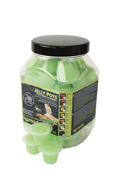Komodo Jelly Pots Melon Jar for All Types of Feeder Insects & Reptiles Nutrient Rich Insect Feed Vitamin Boost Natural Safe Healthy Treat