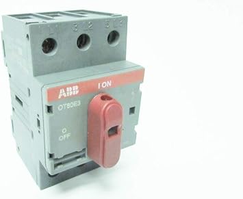 1- ABB OT63E3 80A AMP 600V-AC 3P NON-FUSIBLE DISCONNECT SWITCH