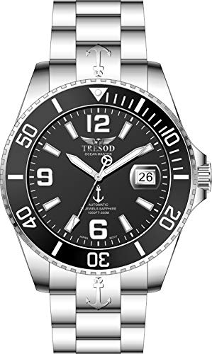 Tresod Men's Ocean Master 300M Front & Back Sapphire Crystal Ceramic Bezel 24J Automatic Watch (Model OM-0103)