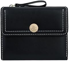 # Q Black Minimalist Flower Women's Wallet