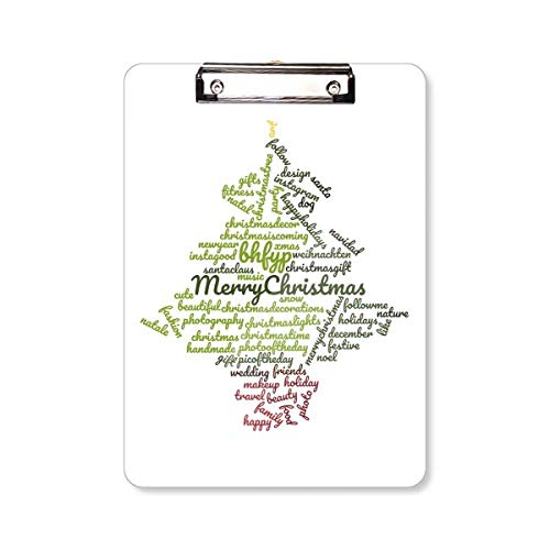 Bloc d'écriture A4 Motif arbre de Noël bloc-notes de bureau pour fêtes
