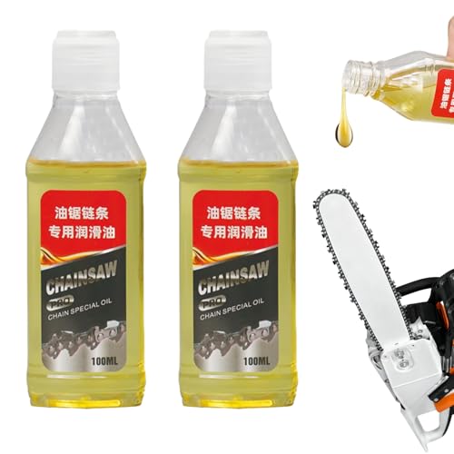Huile Tronconneuse Electrique Huile Pour Chaine Tronconneuse 100 Ml*2 Lubrifiant Pour Chaîne De Troâ€¦ – Vignette