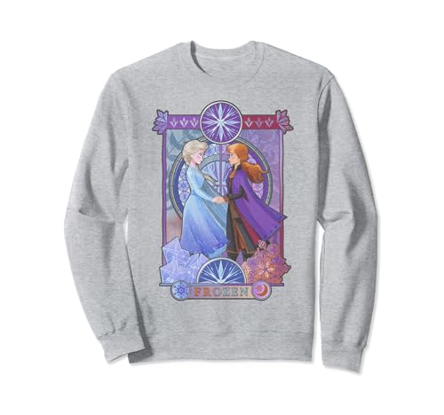 Disney Frozen 2 Elsa Anna Split Geometric Poster Sudadera