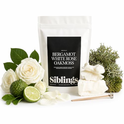 Siblings Candle Refill Kit No. 01 Bergamot White Rose