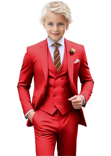 Boys Suit Double Breasted Suits Formal Kids Tuxedo Suit Set