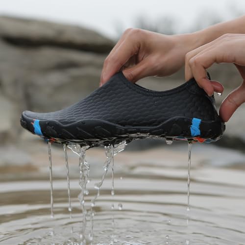 Water Shoes Quick-Dry Aqua Socks with Drainage Holes Barefoot Slip-On Beach Swim Outdoor Sport Shoes for Women Men4