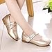 Egmy Infant Kids Girl Shoes Small Leather Shoes Single Shoes Dance Shoes Girls Performance Cute Fashion Shoes Gold