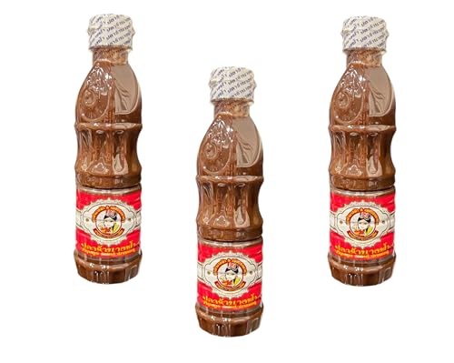 AquaNation Listing For Nang Fah Fermented Fish Sauce – Authentic Thai Pla Ra for Papaya Salad, Som Tam, Curries & More – Concentrated Flavor Enhancer, Traditional Thai & Lao Cooking Condiment (White Lid) – 400ml Bottle (3)