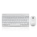 Produktbild Perixx PERIDUO-712, Kabelloses Mini Tastatur und Maus Set - Minigröße - mit Nano Receiver - 2.4Gh - Weiß - Leicht und Klein