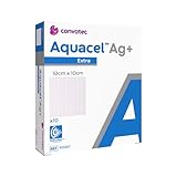 Convatec BX/10 AQUACEL AG+ EXTRA HYDROFIBER DRESSING, SIZE 10CM X 10CM (4INX 4IN)